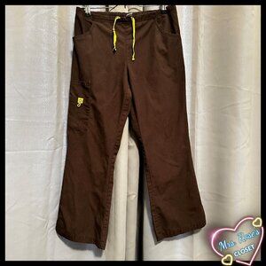 Wink Brown Scrub Pant Petite Small
